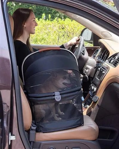 Black VIEW 360 Pet Carrier & Car Seat - PremiumPetsPlus