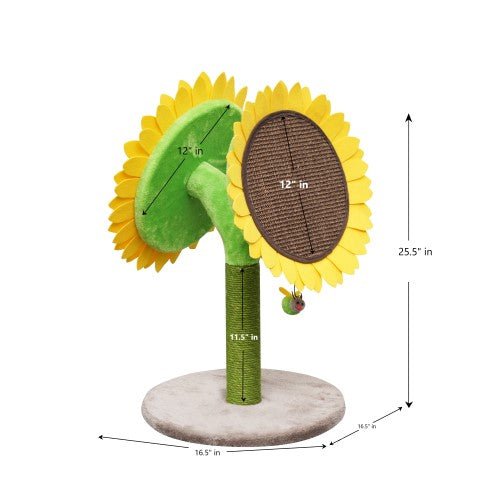 Catry Cat Bloom Double Sunflower Sisal Scratching Post