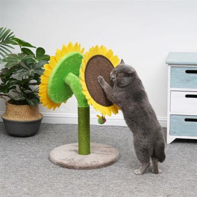 Catry Cat Bloom Double Sunflower Sisal Scratching Post