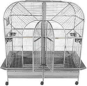 Double Macaw Cage with Removable Divider 64"x32"