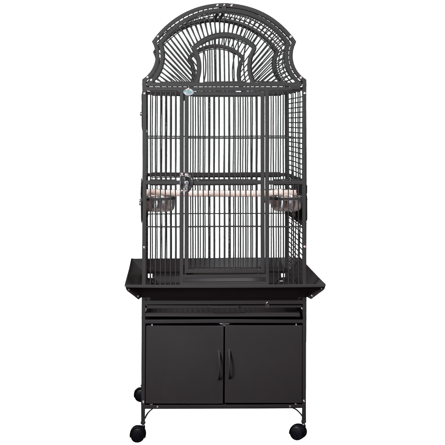 Fan Top Cage with Storage Cabinet 24"x22"x62"