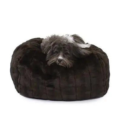 Faux Fur Puff Ball Bed - PremiumPetsPlus