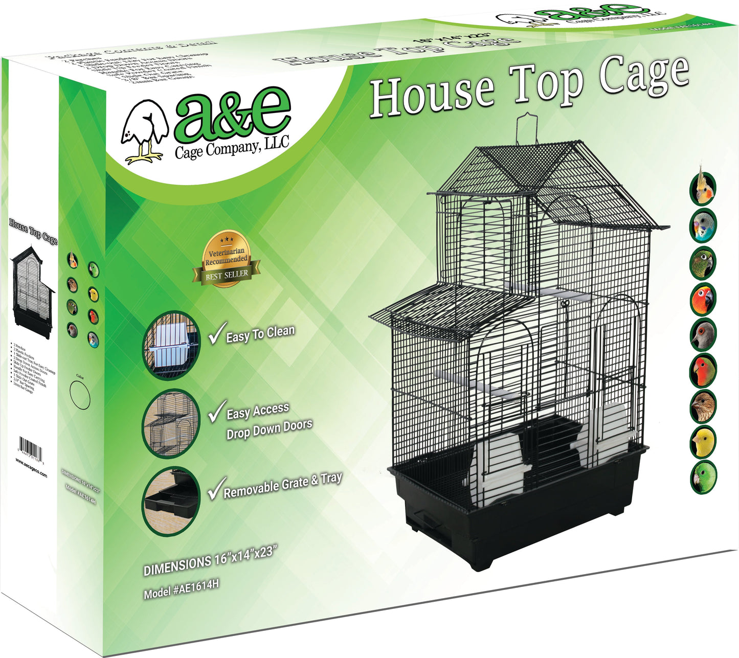 House Top Cage in Retail Box 16"x14"