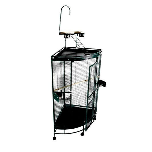 Medium Corner Bird Cage with Play top 25"
