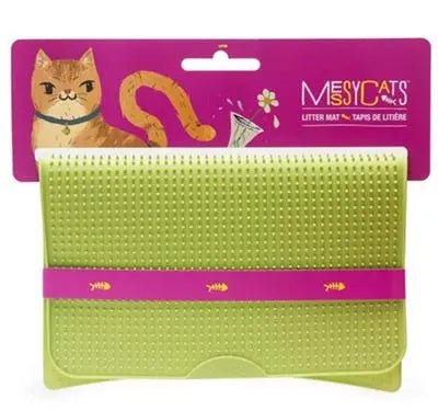 Messy Mutts Cat Litter Mat Green - PremiumPetsPlus
