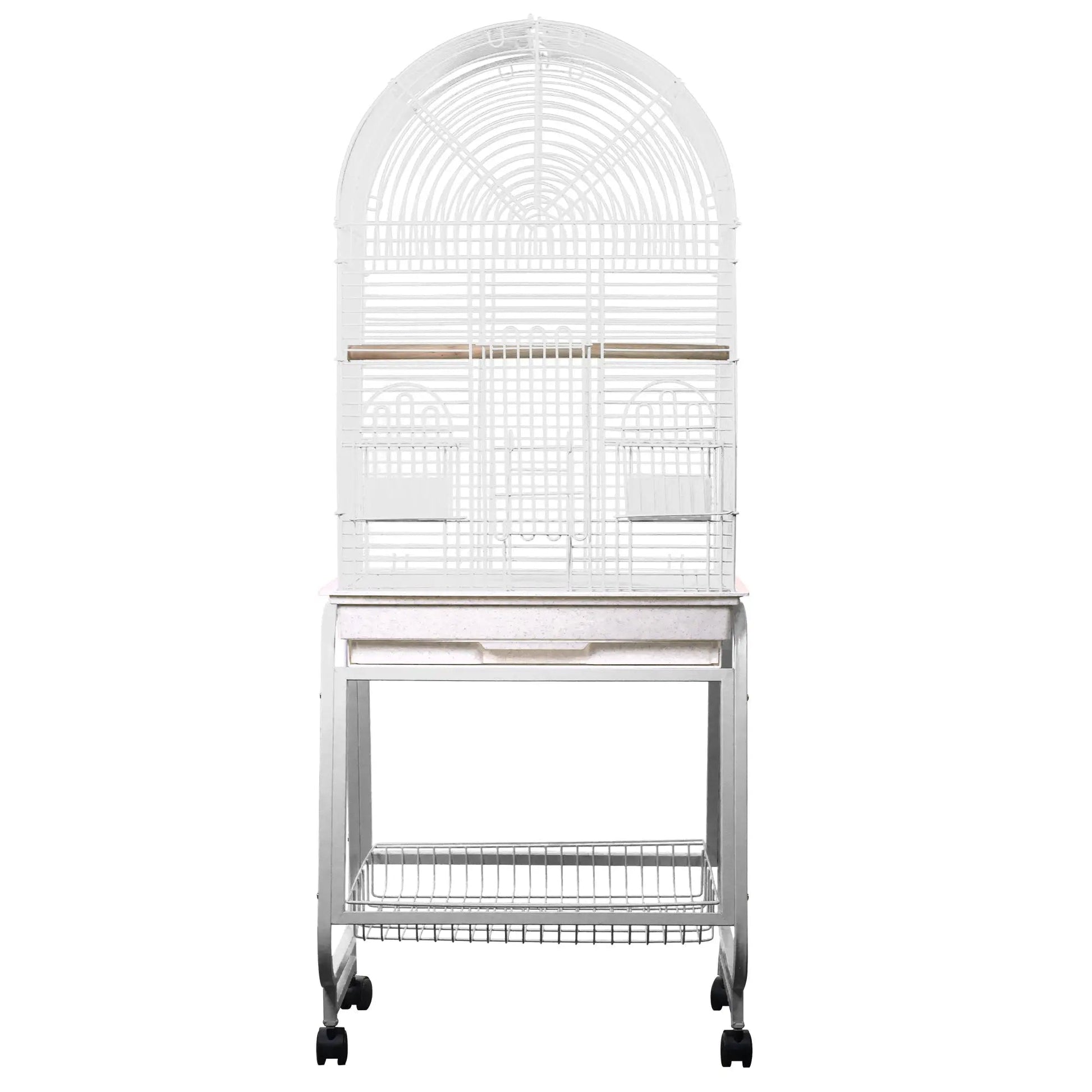 22"x17"x58" Opening Dome Top, Plastic Base, and Removable Metal Stand - PremiumPetsPlus