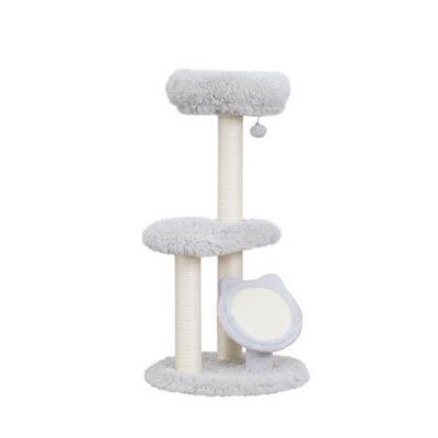 Petpals Rockview 3-level Shag Fur Cat Tree