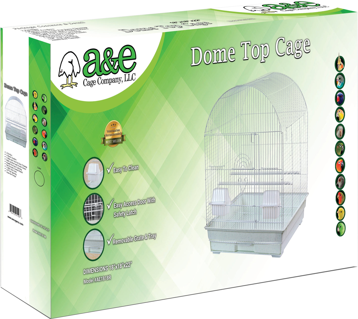 Round Top Cage in Retail Box 18"x18"