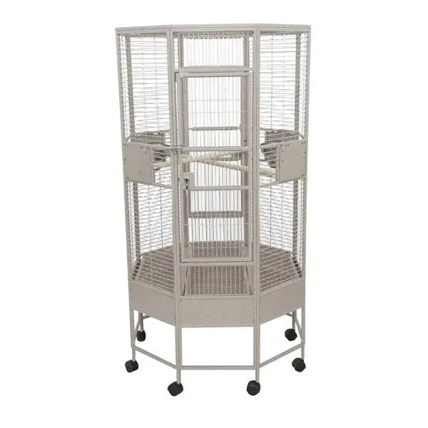 32"x32"x61" Diameter Octagon Parrot Cage - PremiumPetsPlus