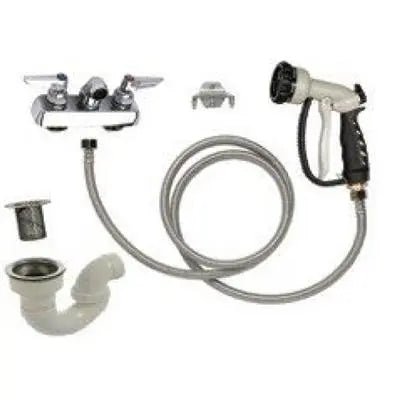 Tub Plumbing Complete Set-up 4″ Center for Monster Tub by PetLift - PremiumPetsPlus