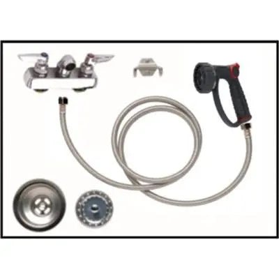 Tub Plumbing Complete Set-up 4″ Center with Drain Assembly by PetLift - PremiumPetsPlus