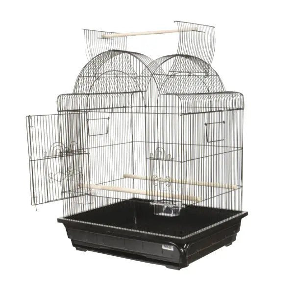 25"x21" Victorian Open Top Cage Black - PremiumPetsPlus